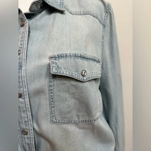 J. Crew Denim Chambray shirt 12 NWT - Picture 7 of 15